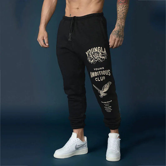 New Autumn Men's Sweatpants Europe and The United States Long Sports Leisure Fitness Training Pants